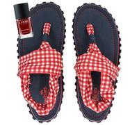 GUMBIES Set - Nachhaltige Zehensandalen mit veganem Nagellack Set Picnic (Rot) 39