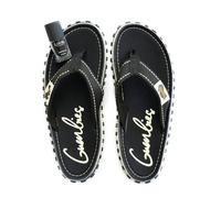 GUMBIES Set - Nachhaltiger Zehentrenner mit veganem Nagellack Set Schwarz (Schwarz) 39