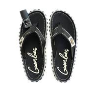 GUMBIES Set - Nachhaltiger Zehentrenner mit veganem Nagellack Set Schwarz (Schwarz) 42