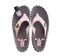 GUMBIES Set - Nachhaltiger Zehentrenner mit veganem Nagellack Set Turtle (Rosa) 39