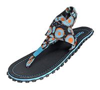 Gumbies Slingbacks - Sandalen aus recycelten Materialien - robuste Sohle aus wiederverwerteten Autoreifen, weiches Fußbett aus Canvas-Baumwolle, bequeme Stoffbänder für idealen Halt - Navy Spots, 38