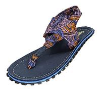 Gumbies Slingbacks - Sandalen aus recycelten Materialien - robuste Sohle aus wiederverwerteten Autoreifen, weiches Fußbett aus Canvas-Baumwolle, bequeme Stoffbänder für idealen Halt - Aztec, 39