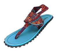 Gumbies Slingbacks - Sandalen aus recycelten Materialien - robuste Sohle aus wiederverwerteten Autoreifen, weiches Fußbett aus Canvas-Baumwolle, bequeme Stoffbänder für idealen Halt - Vintage, 43