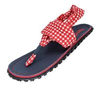 Gumbies Slingbacks - Sandalen aus recycelten Materialien - robuste Sohle aus wiederverwerteten Autoreifen, weiches Fußbett aus Canvas-Baumwolle, bequeme Stoffbänder für idealen Halt - Picnic, 37