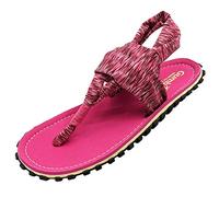 Gumbies Slingbacks - Sandalen aus recycelten Materialien - robuste Sohle aus wiederverwerteten Autoreifen, weiches Fußbett aus Canvas-Baumwolle, bequeme Stoffbänder für idealen Halt - Pink, 40