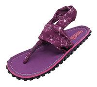 Gumbies Slingbacks - Sandalen aus recycelten Materialien - robuste Sohle aus wiederverwerteten Autoreifen, weiches Fußbett aus Canvas-Baumwolle, bequeme Stoffbänder für idealen Halt - Purple, 42