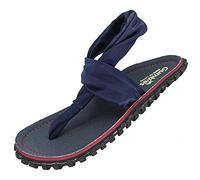 Gumbies Slingbacks - Sandalen aus recycelten Materialien - robuste Sohle aus wiederverwerteten Autoreifen, weiches Fußbett aus Canvas-Baumwolle, bequeme Stoffbänder für idealen Halt - Only Navy, 39