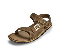 Gumbies Tracker - Trekkingsandalen mit stabiler Sohle aus recycelten Autoreifen, ergonomisches Fußbett aus Canvas-Baumwolle, verstellbare Riemen - Khaki, 41