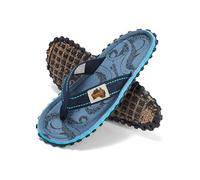 Gumbies Vegane Flip Flops Damen und Herren - Originals Rot - Zehentrenner aus recycelten Materialien - robuste Sohle - Baumwoll-Zehensteg - Ergonomisches Fußbett - Sandalen - Abyss - 47