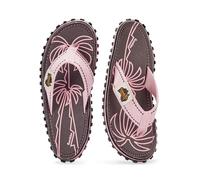 Gumbies Zehensandalen Original Flip Flops Palm Leaf Pink rosa/braun Damen, Größe Euro (US) 38