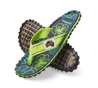 Gumbies Zehensandalen Original Flip Flops Lime Hibiscus limegrün, Größe Euro (US) 43