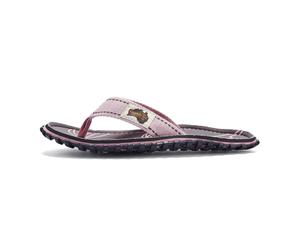 Gumbies Zehensandalen Original Flip Flops Palm Leaf Pink rosa/braun Damen, Größe Euro (US) 38