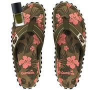 Gumbies Zehentrenner Set - Jungle mit dem Nagellack Hope Green| Zehentrenner Damen | Sandalen Damen | Badeschlappen | Badelatschen