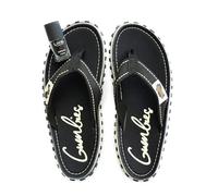 Gumbies Zehentrenner Set - Original | Black mit Deep Black | Zehentrenner Damen | Sandalen Damen | Badeschlappen | Badelatschen