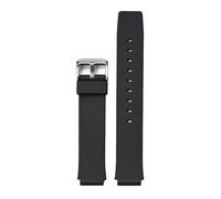 Gummi-Harz-Armband, Kompatibel Mit Casio MQ-24 MW-59, Schwarz-weiß, Sport-Uhrenarmband, Armband-Zubehör For Männer Und Frauen, 16 Mm(Black 01)