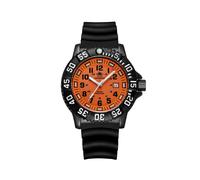 (Gummi orange A)Addies Dive Herren Fashion Casual Watch Kalenderanzeige 50m wasserdichtes Rohr leuchtend