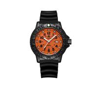 (Gummi orange B)Addies Dive Herren Fashion Casual Uhr Kalenderanzeige 50m wasserdichtes Rohr leuchtend