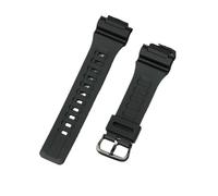 Gummi-Silikon-Uhrenarmbänder, kompatibel mit Casio AQ-S810w 800 W-735H TRT-110H AEQ-110w AE-1000W SGW-300H MRW-200H F-180WH Armband(Black-black)