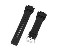 Gummi-Silikon-Uhrenarmbänder, kompatibel mit Casio AQ-S810w 800 W-735H TRT-110H AEQ-110w AE-1000W SGW-300H MRW-200H F-180WH Armband(Black-silver)