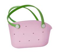 Gummi-Strandtasche, kleine Tragetasche, wasserdichte Reisetasche, leicht, sanddicht, waschbar, flexibles Design, schnell trocknend und leicht zu reinigen, für Pool, Boot, Outdoor-Abenteuer, 40 x 20 x