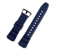 Gummi-Uhrenarmband, kompatibel mit Casio AE-1000W, AQ-S810W, AQ-S800W, AE-1200, W-735H, Silikonband, Herren-Sportuhrenarmband, 18 mm(Blue black)