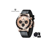 (Gummi Vollgold) 2023 PAGANI DESIGN Uhr Herren Quarz Top-Marke Luxus Automatische Datum Armbanduhr für