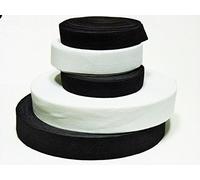 Gummiband 3 m Kleidung und Haushalt DIY Handwerk 3 Meter, 2 cm Breit in Schwarz oder Weis (Weis)