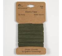 Gummiband | 3m-Karten | 10mm oder 20mm breit (10 mm - army)