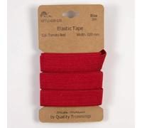 Gummiband | 3m-Karten | 10mm oder 20mm breit (20 mm - rot)