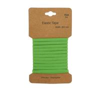 Gummiband 3m x 5mm Gummilitze Gummi elastisches Band Flachgummi Farbwahl, Farbe:apfelgrün