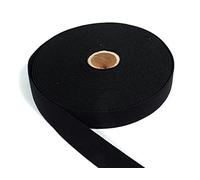 Gummiband, Elastic Band, Fashionband, Gummi unifarben, 20 mm breit - 3 Meter, Schwarz