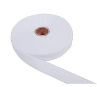 Gummiband, Elastic Band, Fashionband, Gummi unifarben, 20 mm breit - 3 Meter, Weiß