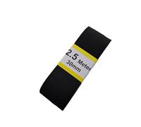 Gummiband Hosengummi - weiß und schwarz - 2,5m Abschnitte - 25mm - 30mm - 40mm Breite - keine Meterware (schwarz, 30 mm)