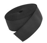 Gummiband Nähen 50mm Breit Schwarz - Breites Gummiband & Gummibänder zum Nähen für Hosenbund, Röcke & Perücken - Hosengummi Elastisches Band 6 Meter - Elastic Band 5 cm DIY Nähzubehör