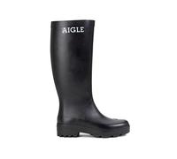 Gummistiefel AIGLE "Atelier Aigle", Damen, Gr. 36, schwarz (noir), Obermaterial: 100% Naturkautschuk NaRubber., Schuhe Gummistiefel (45889012-36) noir