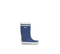 Gummistiefel AIGLE "Lolly-Pop 2", Mädchen, Gr. 32, blau, weiß, Obermaterial: 100% Naturkautschuk NaRubber., Schuhe Gummistiefel (49093317-32) blau, weiß