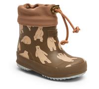 Gummistiefel BISGAARD "baby thermo rubber", Mädchen, Gr. 26, braun (bär, braun), Gummi, Basic, Schuhe Gummistiefel, Regenstiefel mit Wollfutter, Größenschablone zum Download (12511119-26) bär, braun