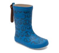 Bisgaard Unisex Fashion Rain Boot, Peace on Earth Sky, 28 EU