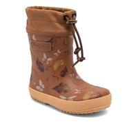 Gummistiefel BISGAARD "thermo", Herren, Gr. 33, braun (beige fallen leaf braun), Gummi, Basic, Schuhe Gummistiefel, Boots mit Lammwolle, Größenschablone zum Download (41210262-33)
