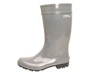 Gummistiefel BOCKSTIEGEL "Luisa", Damen, Gr. 37, grau (grau schwarz), Obermaterial: 100% PVC PVC., Schuhe Gummistiefel (59402264-37) grau schwarz