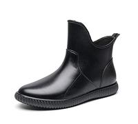 Gummistiefel Damen Chelsea Boots Regenstiefel Kurzschaft Röhre Reitstiefel Wasserdicht rutschfeste Gummistiefeletten Wasserschuhe Schuhe