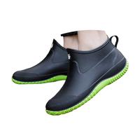 Gummistiefel Damen Halbhoch - Boots Damen Gummistiefel Halbhoch Hunter wasserdichte Schuhe Sommer Stiefeletten Reitstiefel Gummischuhe Gartenschuhe Herren Wasserfeste Stiefel Grün 40