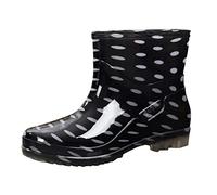 Gummistiefel Damen Halbhoch - Boots Damen Stiefeletten Reitstiefeletten Gummistiefel Halbhoch Sommerstiefeletten wasserdichte Schuhe Sommer Hunter Wasserdicht Stiefel Sommerstiefel Schwarz 41