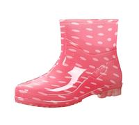 Gummistiefel Damen Kurz - Hunter Gummistiefel Damen Regenstiefel Gummischuhe Stiefel Stiefeletten Reitstiefel wasserdichte Schuhe Reitschuhe Regenschuhe Boots Sommer Rosa 41