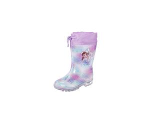 Gummistiefel DISNEY "FROZEN", Mädchen, Gr. 25, lila, Synthetik, Schuhe Gummistiefel, mit cooler Blinkfunktion (54219836-25) lila