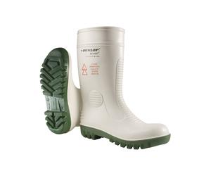 Gummistiefel DUNLOP "Sicherheitsstiefel A571411 Acifort safety High Voltage", Damen, Gr. 41, weiß (weiß, grün), Obermaterial: 100% Textilmaterial TEXMAT., Schuhe Gummistiefel (76485012-41) weiß, grün