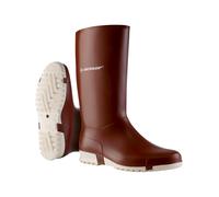 DUNLOP Sport Burgundy/White Gummistiefel, Regenstiefel für Damen, Herren, Kinder, Mädchen und Jungen, Grosse 39