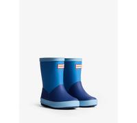 Gummistiefel HUNTER "Original kids first colour block insulated", Mädchen, Gr. 25, blau, Synthetik, Schuhe Gummistiefel, wasserdicht & gefüttert (20612116-25) blau