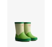 Gummistiefel HUNTER "Original kids first colour block insulated", Mädchen, Gr. 26, grün, Synthetik, Schuhe Gummistiefel, wasserdicht & gefüttert (72474031-26) grün