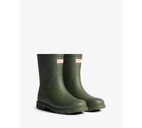Gummistiefel HUNTER "UNISEX DOWNPOUR SHORT INSULATED BOOT", Damen, Gr. 40, schwarz olive, Synthetik, Schuhe Gummistiefel, wasserdichte Winterschuhe, Snowboots, gefüttert (16174050-40) schwarz olive